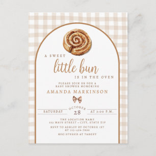 Carte Postale Petit petit pain sucré dans le Baby shower Neutre 