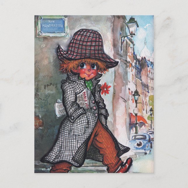 Carte Postale Petit Poulbot Montmartre (Devant)