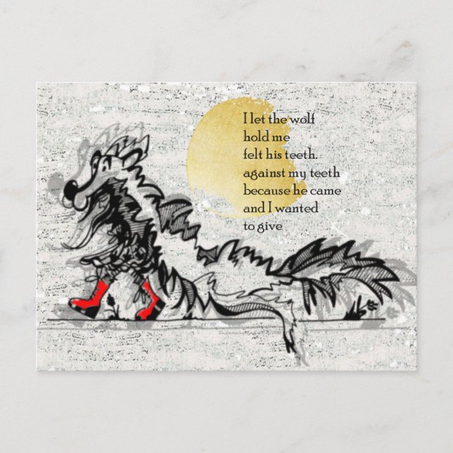 Carte Postale Petit rouge (Devant)