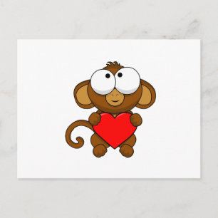 Carte Postale Petit Singe mignon