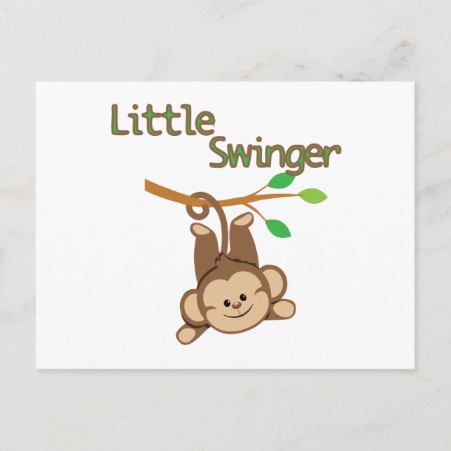 Carte Postale Petit Swinger de singe (Devant)