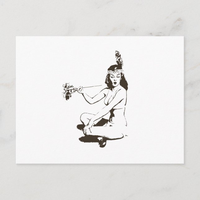 Carte Postale Petite fille vintage (Devant)