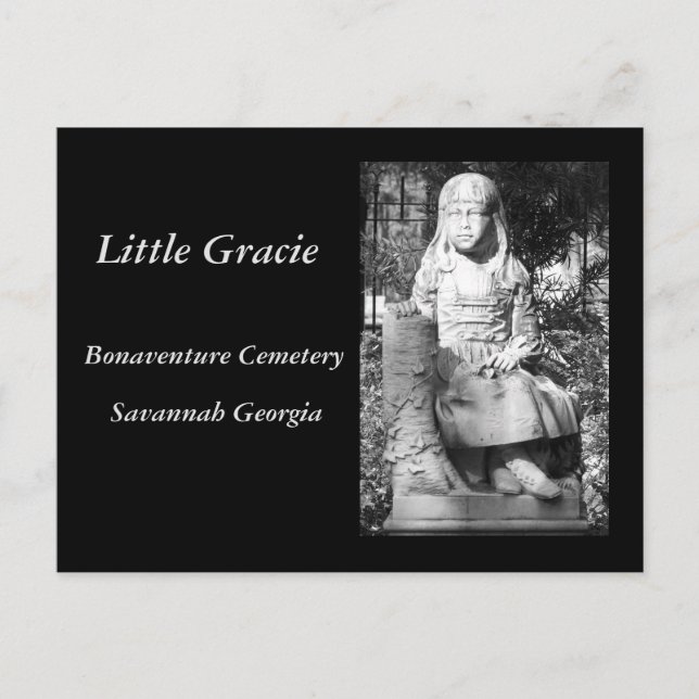 Carte Postale Petite Gracie dans le cimetière de Bonaventure (Devant)