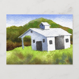 Carte postale "Petite grange blanche" Country Road