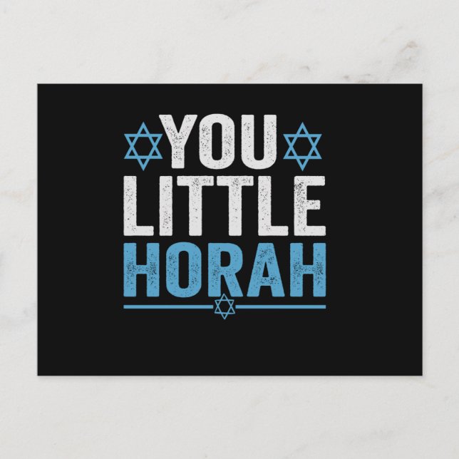 Carte Postale Petite Horah Hanoukka Drôle Juif Drôle Dire Cadeau (Devant)