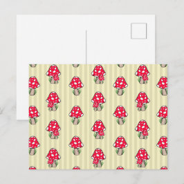 Carte Postale Petite Illustration de Champignon