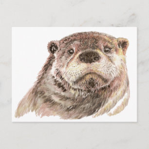 Carte Postale Petite Otter, Mignonne Nature Animale