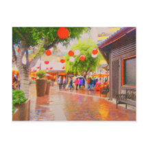 Petite peinture du village japonais de Tokyo