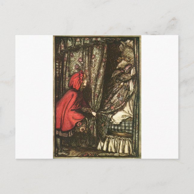 Carte Postale petite-rouge-capot-photos-5 (Devant)