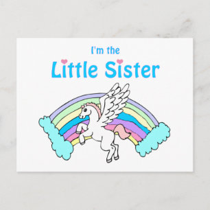 Carte Postale petite soeur de licorne