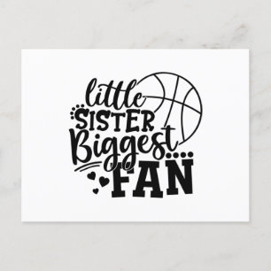 Carte Postale Petite Soeur Plus Gros Ventilateur De Basket
