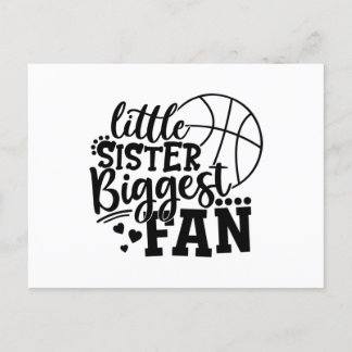 Carte Postale Petite Soeur Plus Gros Ventilateur De Basket