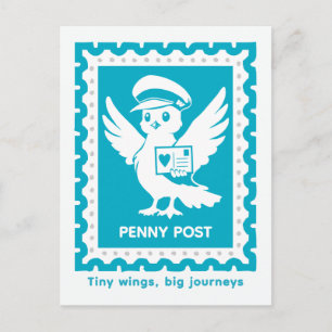 Carte Postale Petites ailes, grandes aventures Penny Post
