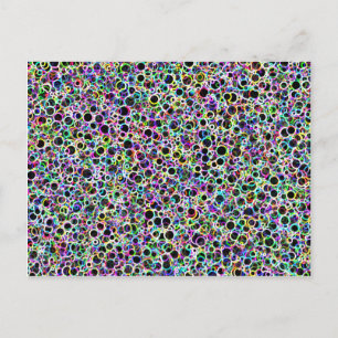 Carte postale Petits cercles en néon