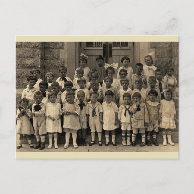 Carte Postale Petits Cherubs de la classe de l'école du dimanche (Devant)