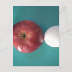 Carte Postale Petits-déjeuners copains : Deux oeufs $an Apple St