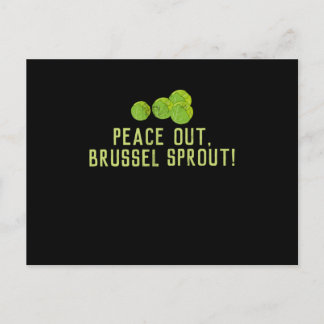 Carte Postale Petits germesPaix en dehors de Brussel Sprout