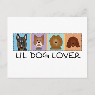 Carte Postale Petits T-shirts et cadeaux d'amoureux des chiens