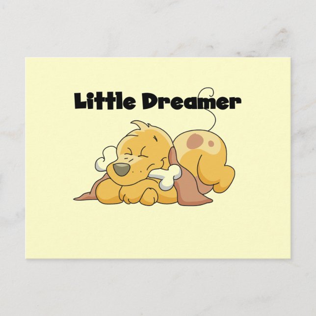 Carte Postale Petits T-shirts et cadeaux de rêveur de chien (Devant)