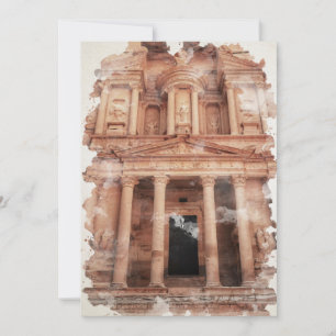 Carte postale Petra Jordan Watercolor