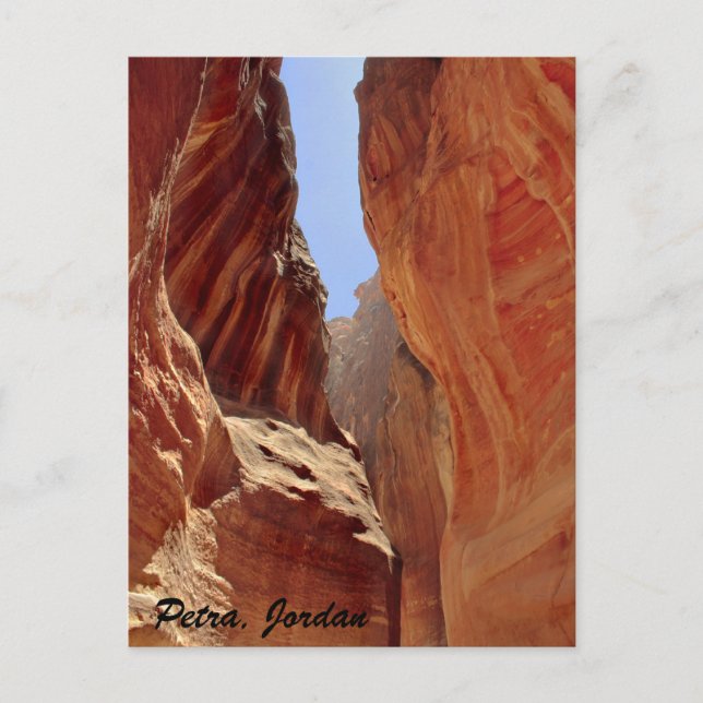 Carte Postale Petra, Jordanie, canyon à fente (Devant)