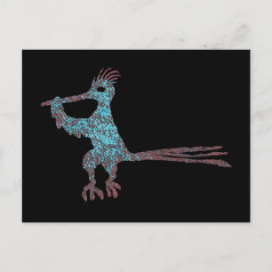 Carte Postale Petroglyph, Nouveau-Mexique Road Runner
