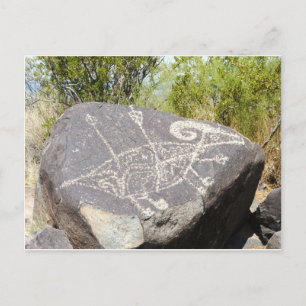 Carte Postale Petroglyphe de mouton à grande corne