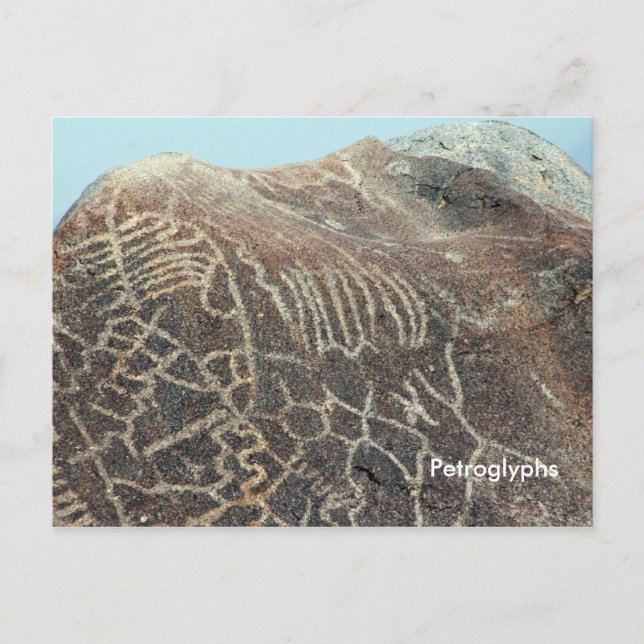 Carte Postale Petroglyphes (Devant)