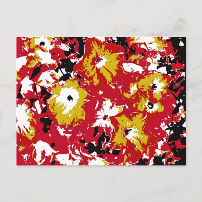 CARTE POSTALE PETUNIAS (Devant)