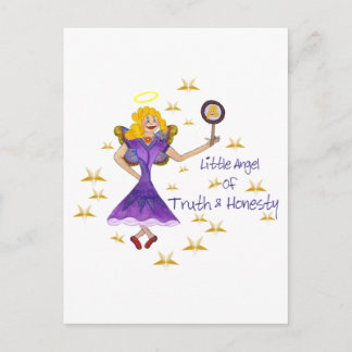 Carte Postale Peu d'ange de la vérité et de l'honnêteté