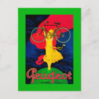 Peugeot Bicyclette Poster Vintage Europe