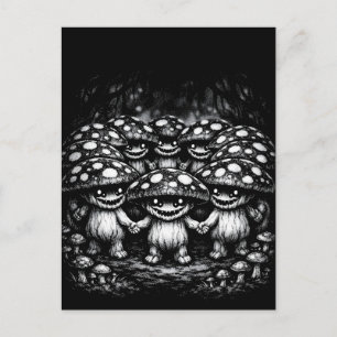 Carte Postale Peuple Champignon • Créatures de la forêt par Bur