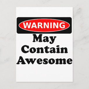 Carte Postale Peut Contenir Awesome