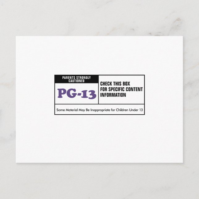 CARTE POSTALE PG 13 (Devant)