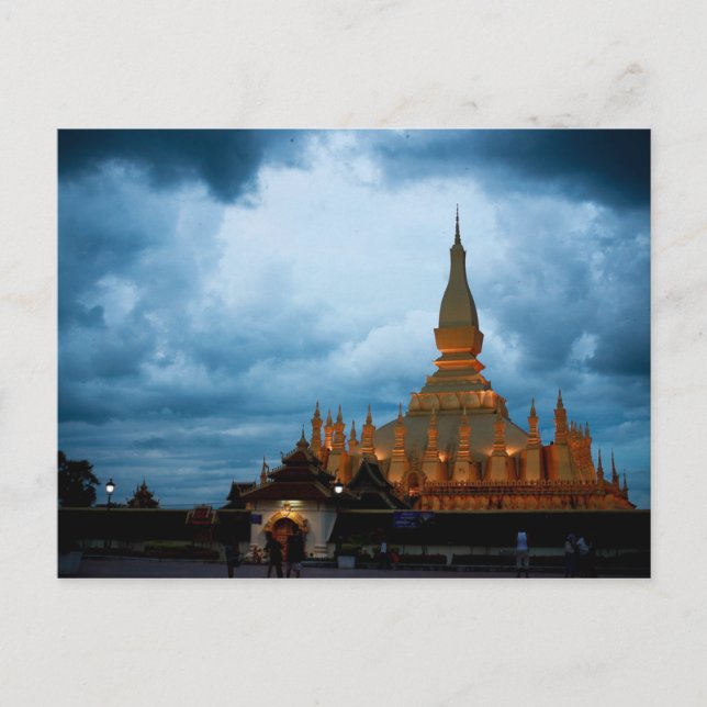 Carte Postale Pha That Luang, Vientiane, Laos (Devant)