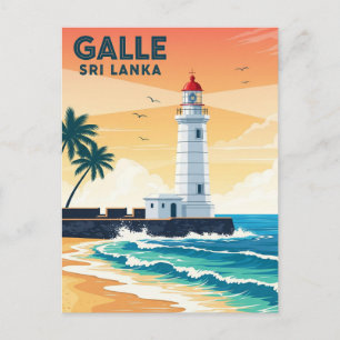Carte Postale Phare à Galle Sri Lanka Voyage