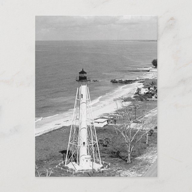 Carte Postale Phare arrière de l'île Gasparilla (Devant)