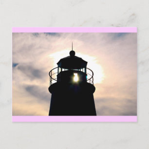 Carte Postale Phare au coucher du soleil