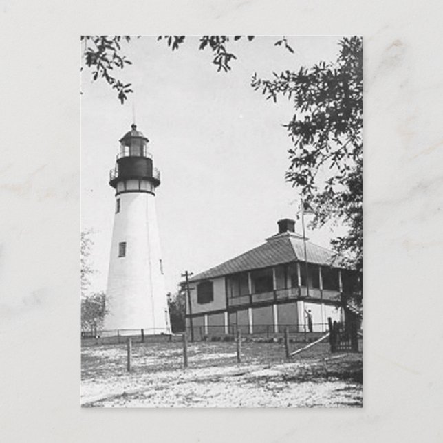 Carte Postale Phare d'Amelia Island (Devant)
