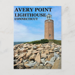 Carte Postale Phare d'Avery Point, Connecticut