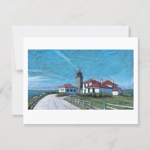 Carte Postale Phare de Beavertail en Jamestown, RI