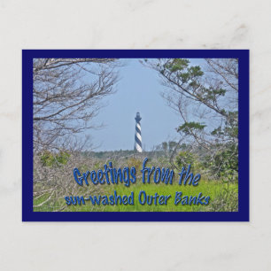 Carte Postale Phare de Cape Hatteras de la série Wetlands