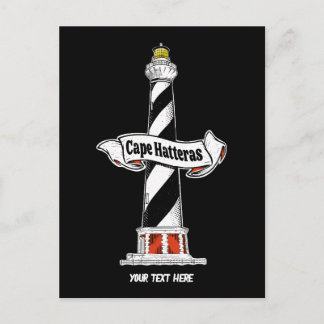Carte Postale Phare de Cape Hatteras noir et blanc