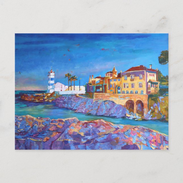 Carte Postale Phare de Cascais Portugal Paysage portugais (Devant)