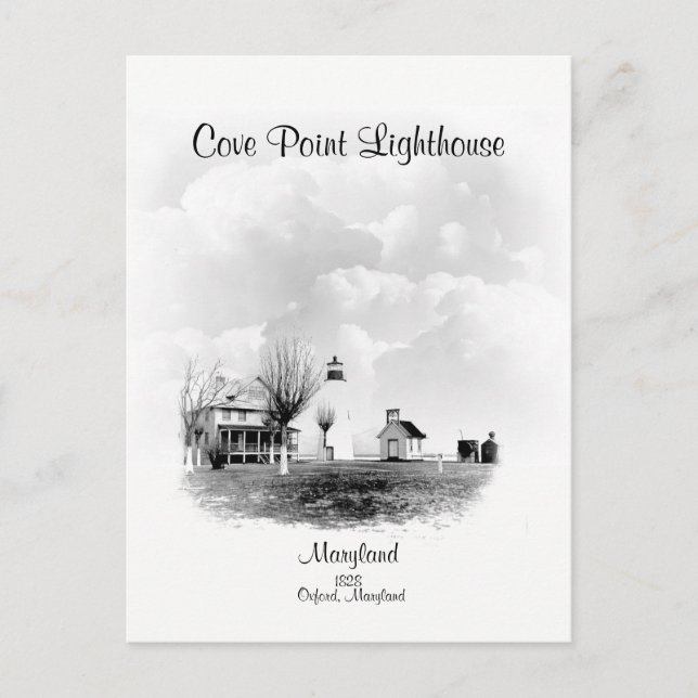 Carte Postale Phare de Cove Point - Maryland (Devant)