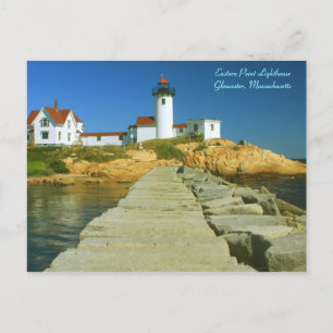 Carte Postale Phare de Eastern Point Gloucester MA