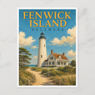 Carte Postale Phare de Fenwick Island Delaware GeoSaga
