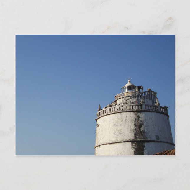 Carte Postale Phare de Fort Aguada Goa Inde (Devant)