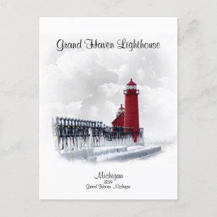 Carte Postale Phare de Grand Haven - Michigan