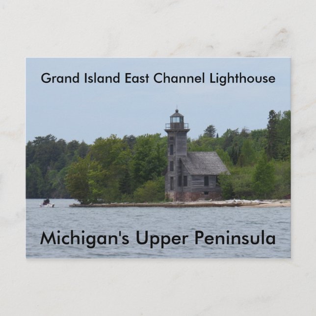 Carte Postale Phare de Grand Island East Channel (Devant)